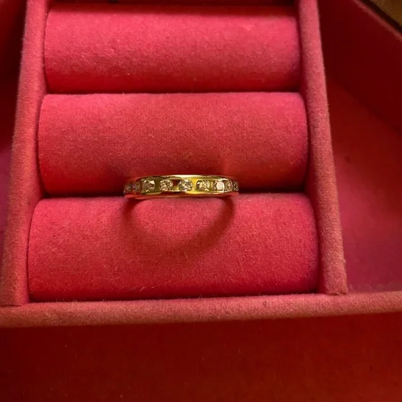 Appraised Size 5 Diamond Eternity Band - Picture 6 of 9